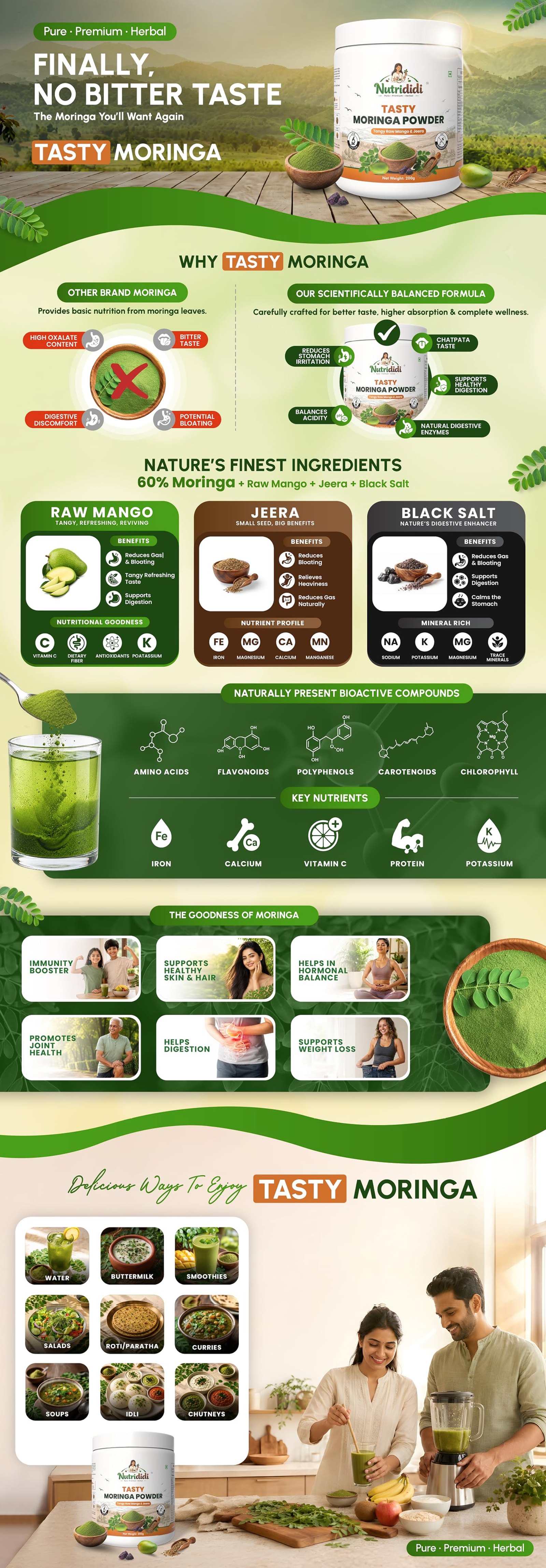 Nutrididi Tasty Moringa - Product Highlights